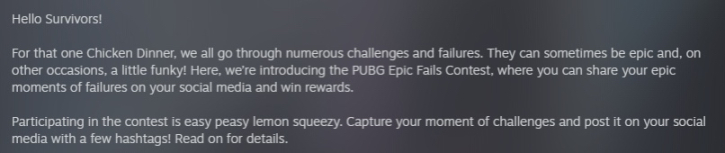 PUBG史诗失败大赛活动，有多少人参加